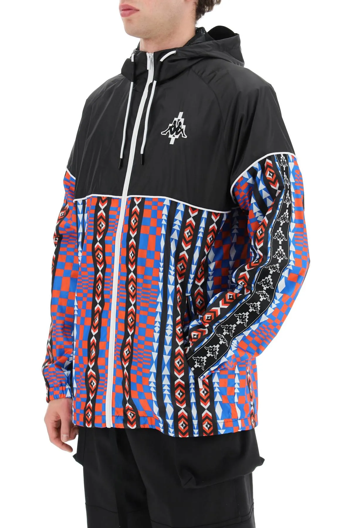 aop folk kappa windbreaker jacket