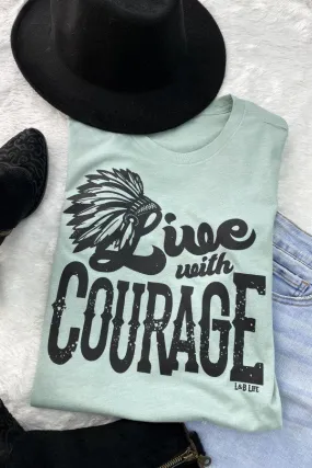 BC LIVE WITH COURAGE- DUSTY BLUE