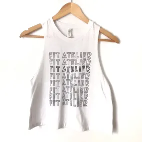 Bella White "Fit Atelier" Crop Top- Size S