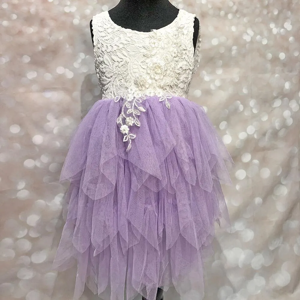 Boho Dreams Dress - Lilac Applique