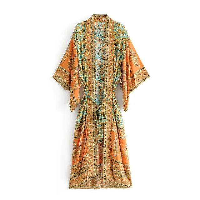 Boho Mama floorlength kimono