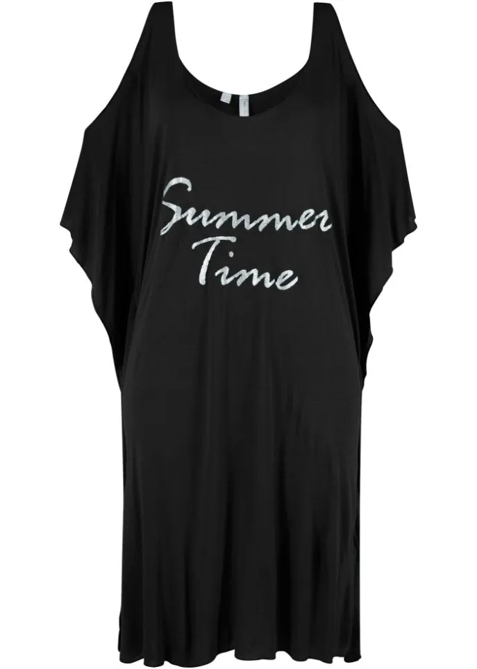 Bpc Selection Cutout Beach Dress, Black