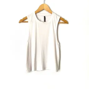 Carbon 38 White Cropped Tank- Size S