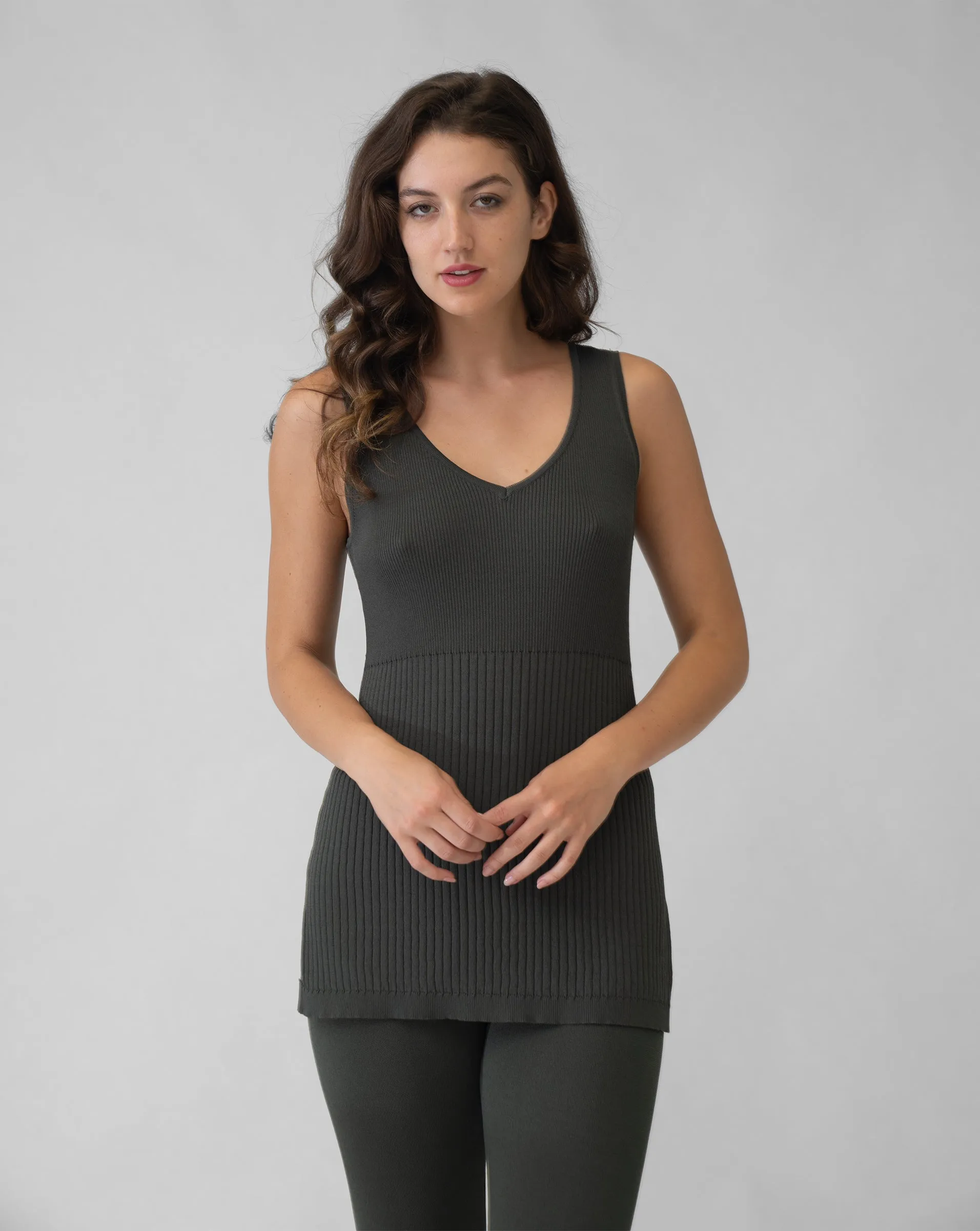 FINAL SALE - Agate Ribbed-Knit Tank