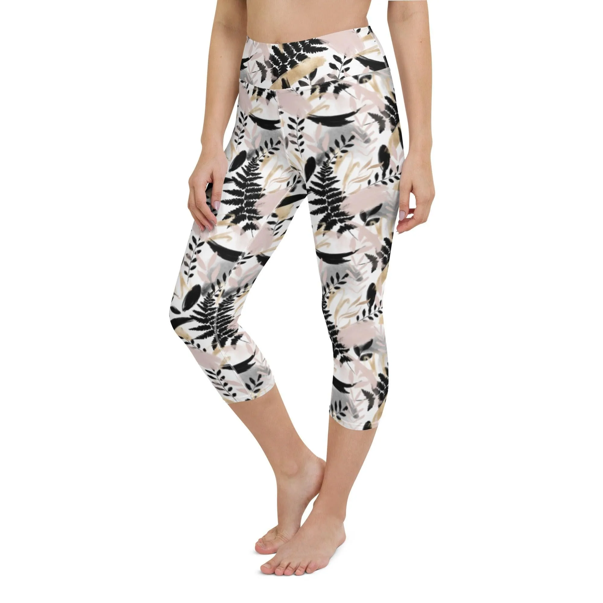 Gentle Leaves Women's Capri Yoga Pants