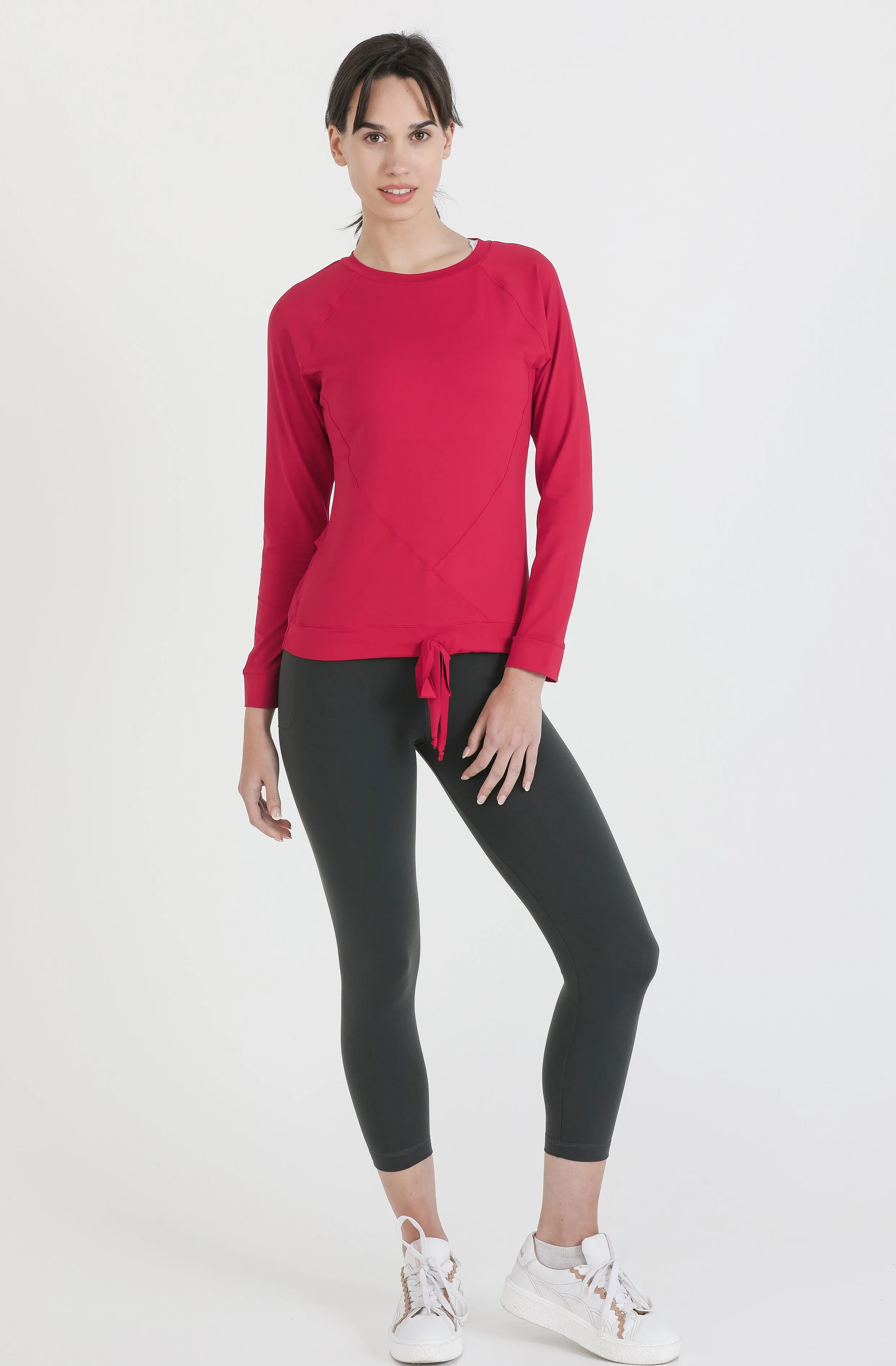 IGNITE-Long Sleeve workout top- Yummy Red.