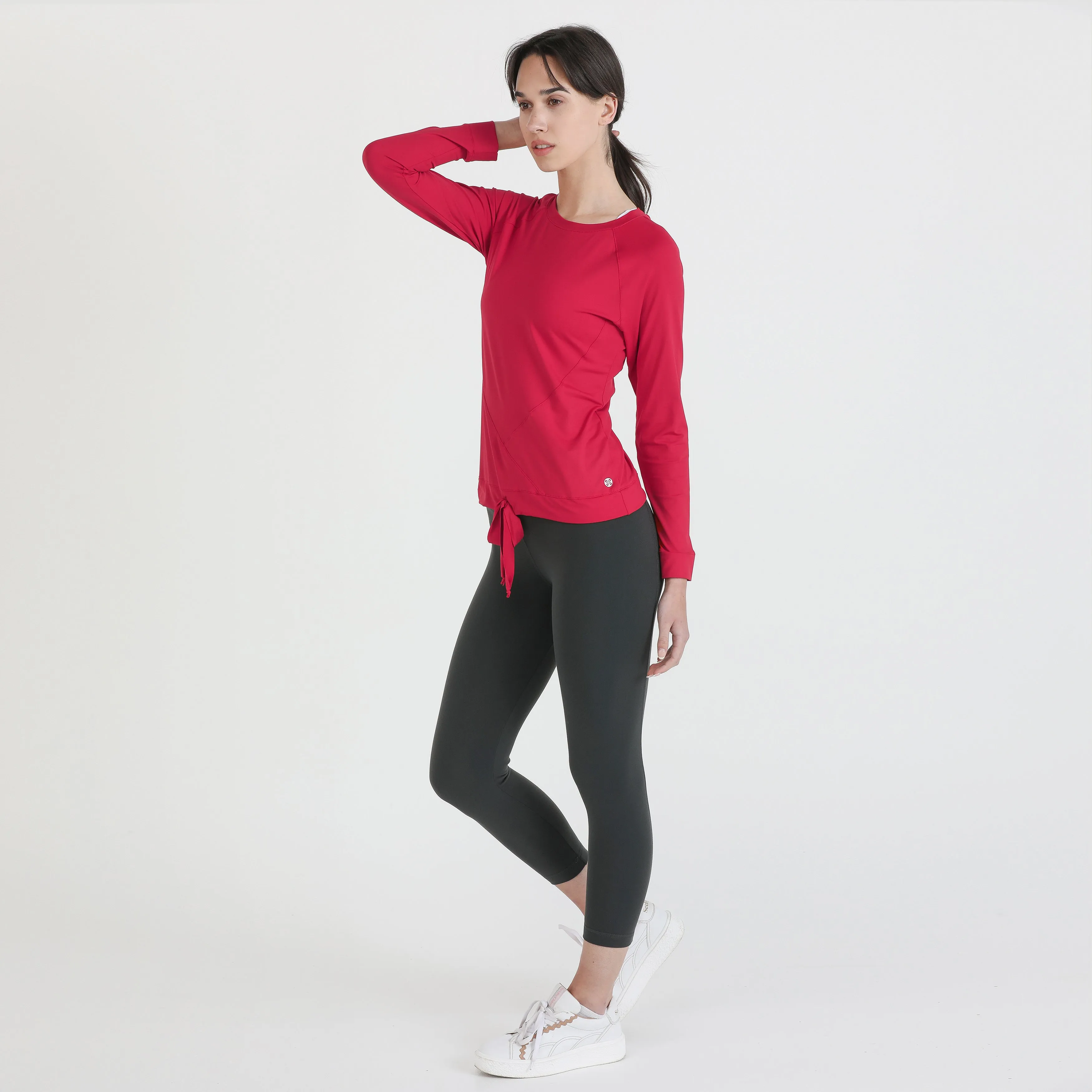 IGNITE-Long Sleeve workout top- Yummy Red.