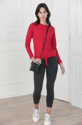 IGNITE-Long Sleeve workout top- Yummy Red.