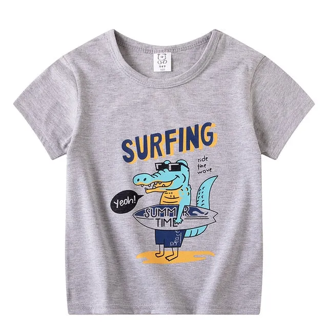 Kids Boys Girls T-Shirts Clothes Cotton Toddler Tops