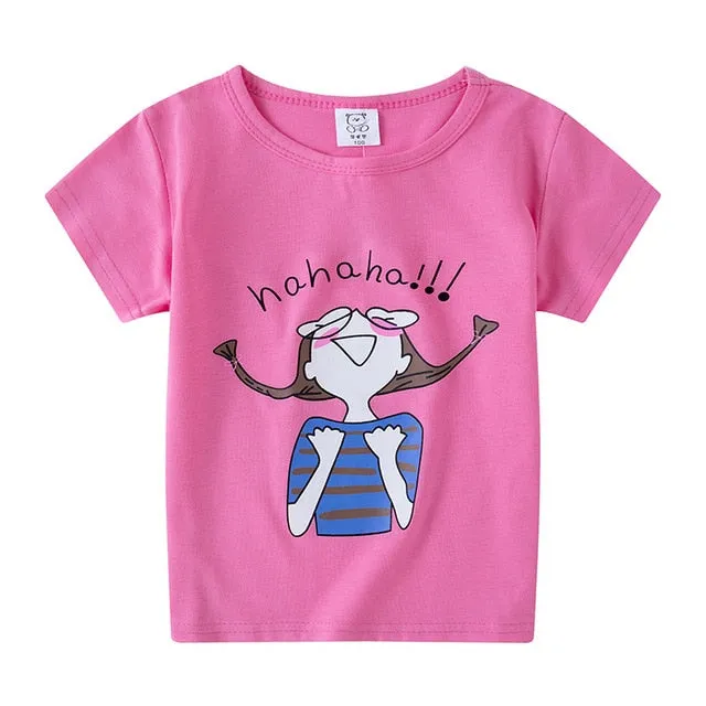 Kids Boys Girls T-Shirts Clothes Cotton Toddler Tops