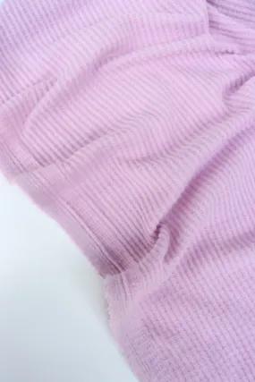 Lavender Brushed Waffle Sweater Knit