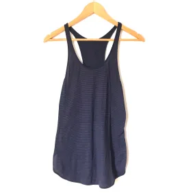 Lululemon Blue Striped Racerback Tank- Size ~S