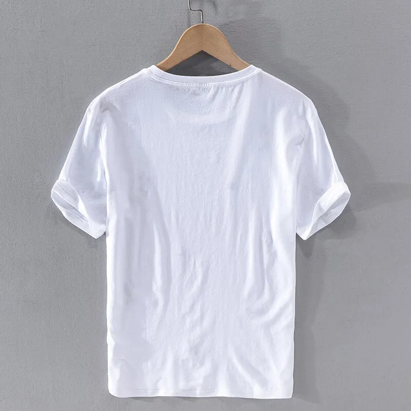 Men's Linen Fashion T-shirt