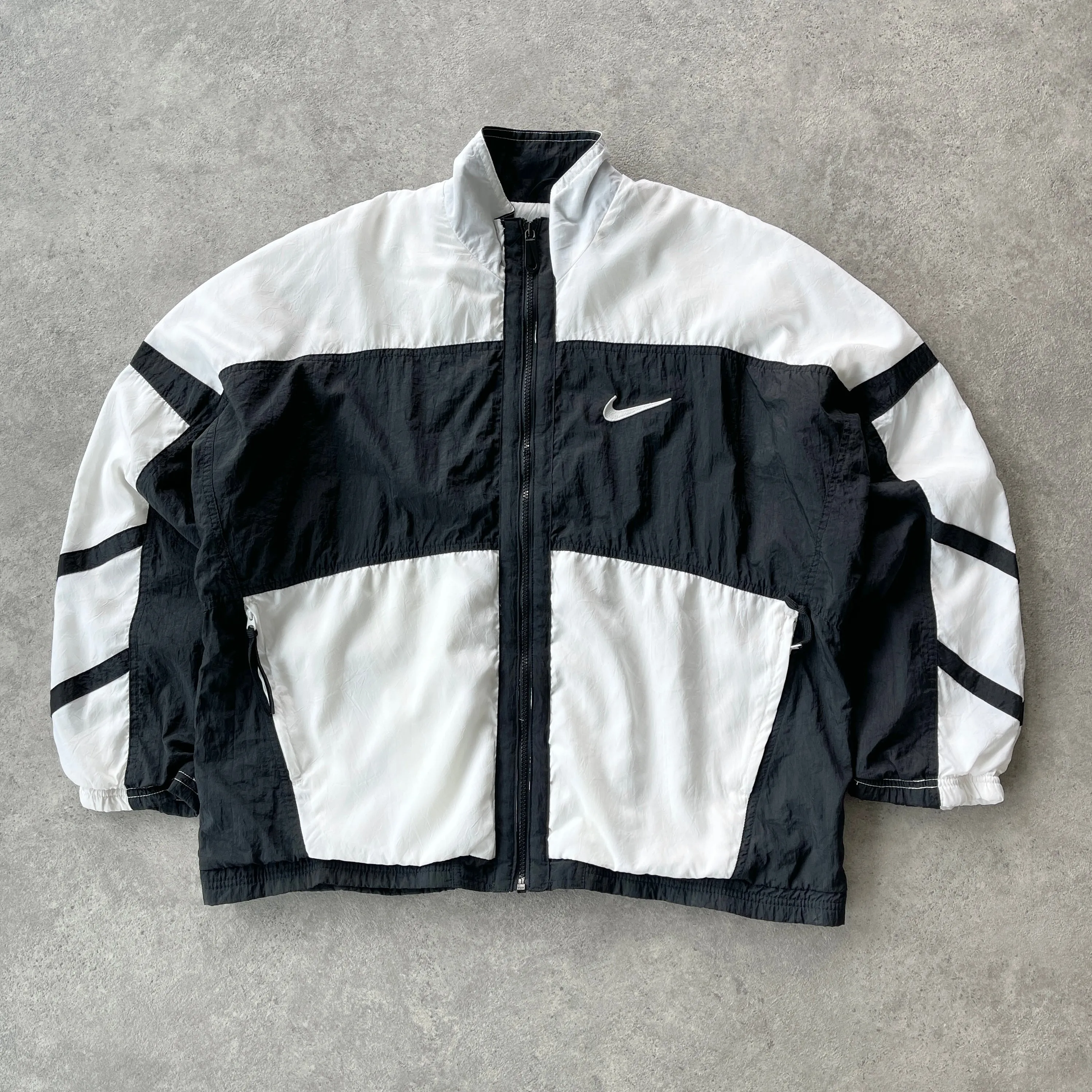 Nike 1990s lightweight colour block shell jacket (M)