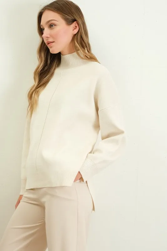 Onyx Mock Neck Sweater