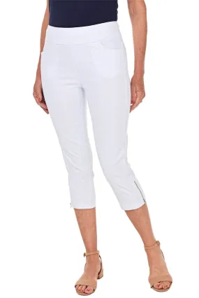 Petite Pull-On Zip Side Stretch Capri