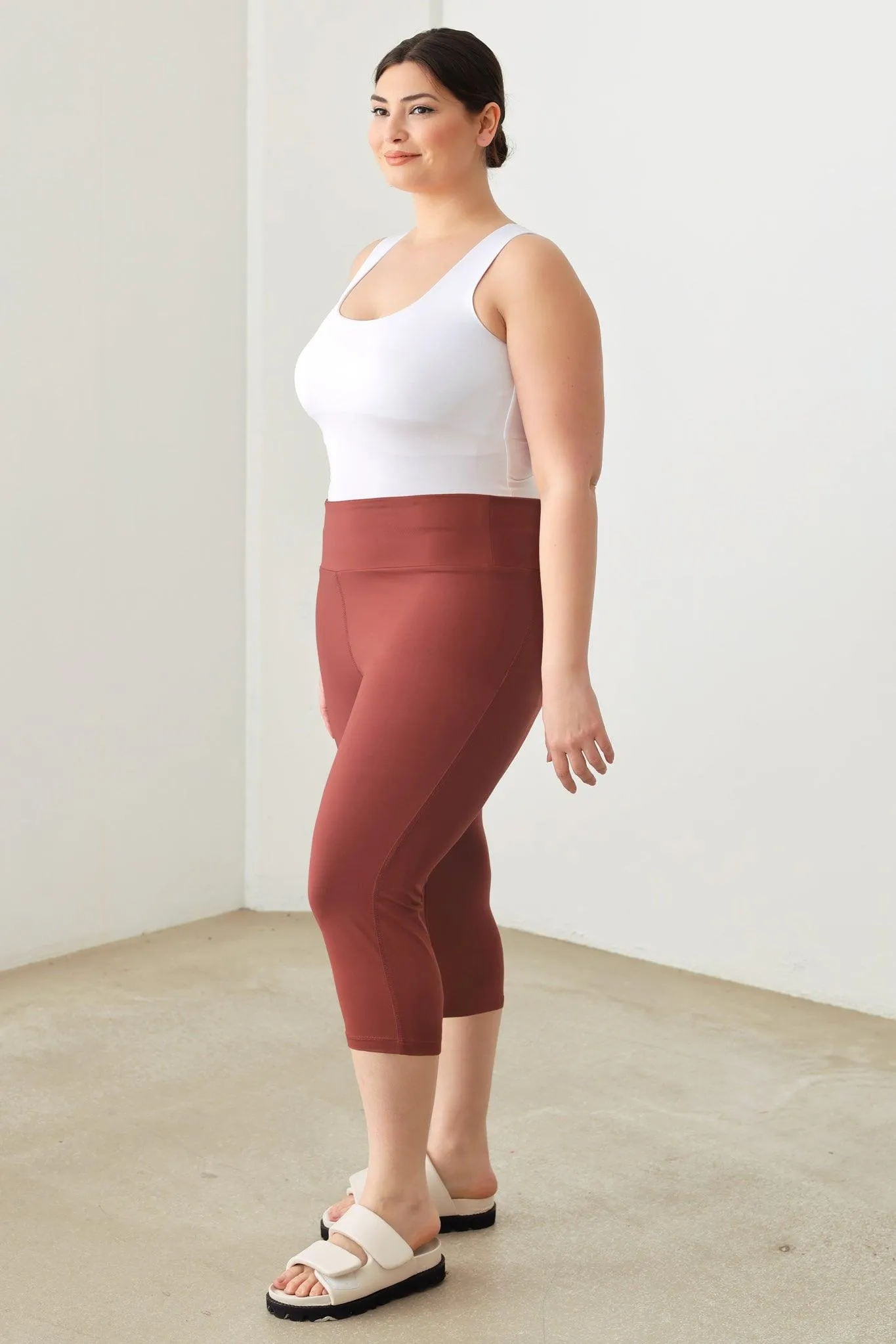 Plus Size Capri Yoga Leggings Pants