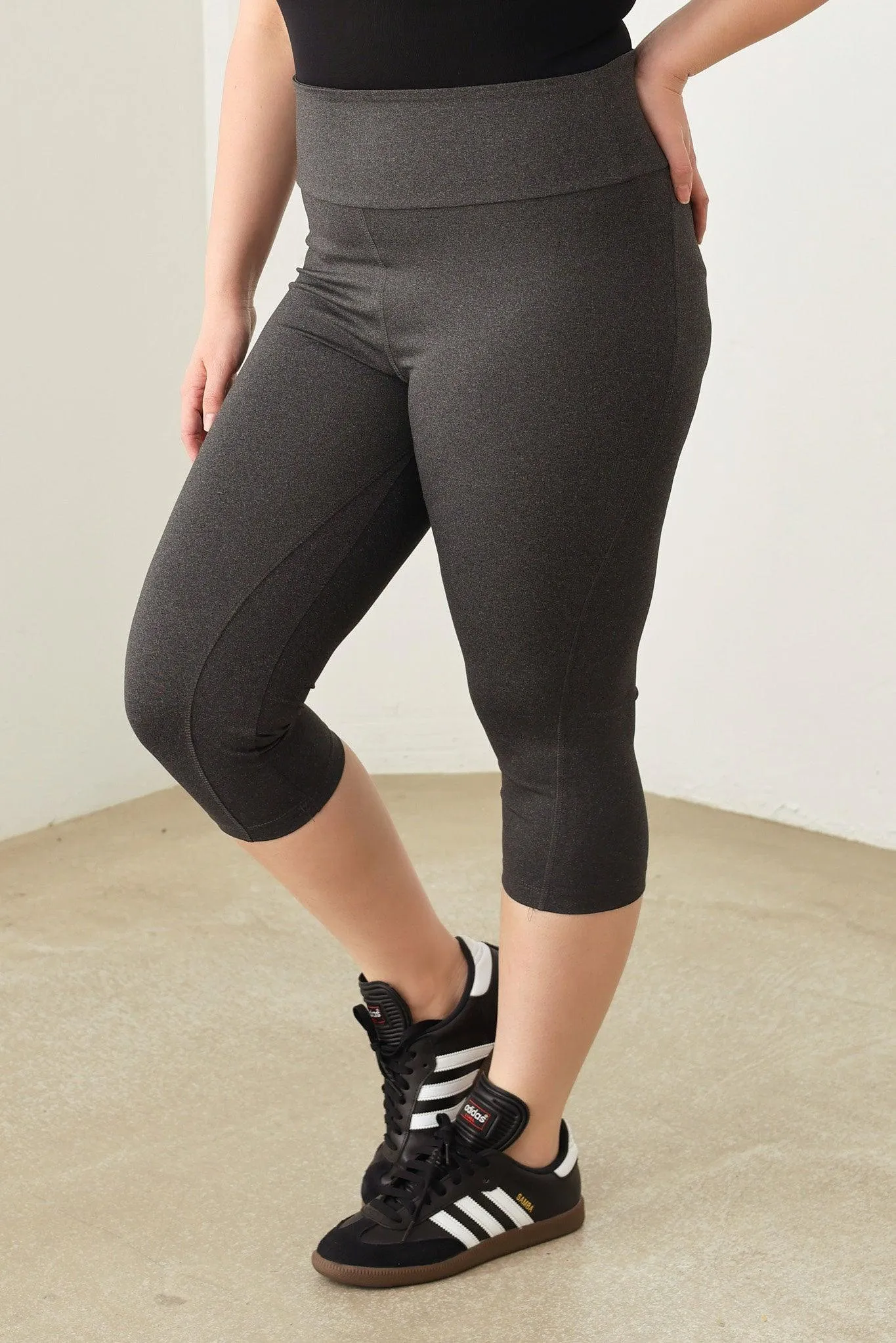 Plus Size Capri Yoga Leggings Pants