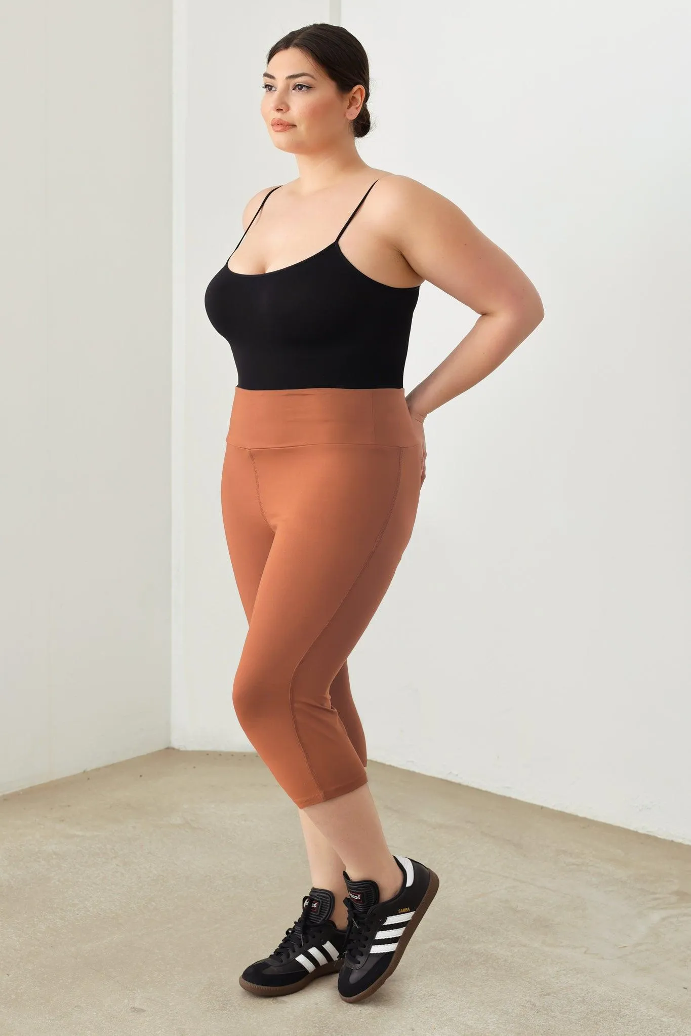 Plus Size Capri Yoga Leggings Pants