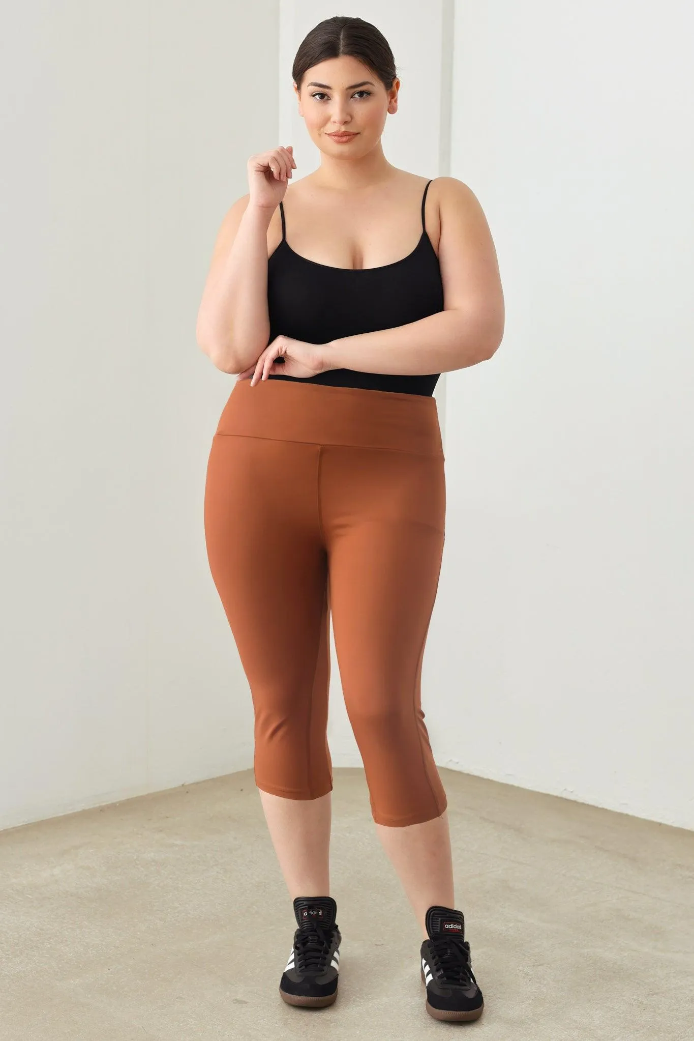 Plus Size Capri Yoga Leggings Pants