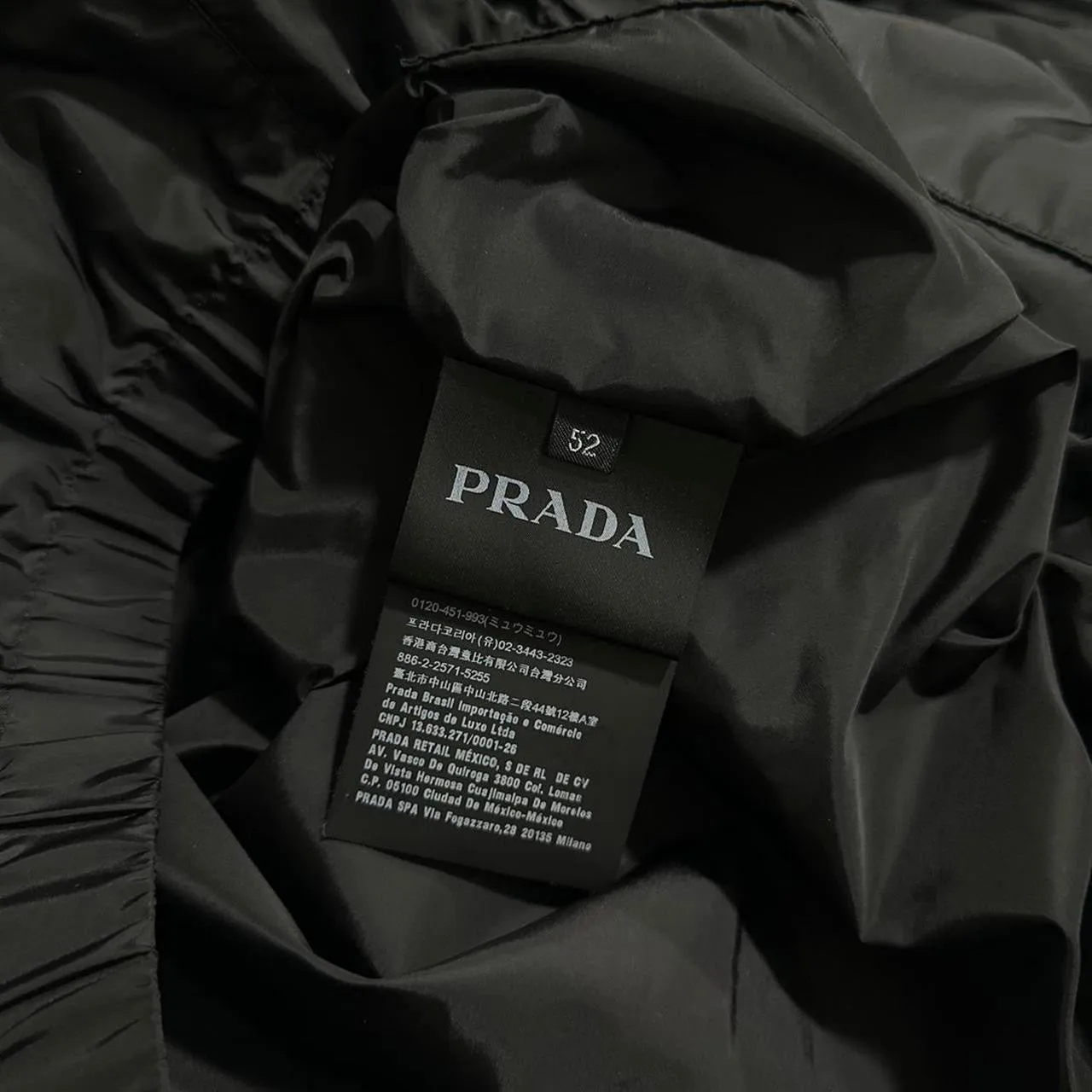 Prada S/S 2019 Nylon Black Jacket