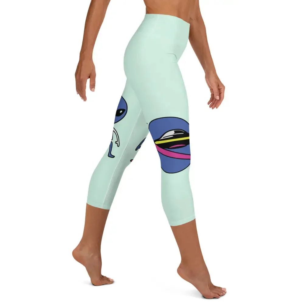 "Space Buds" Collection - Yoga Capri Leggings