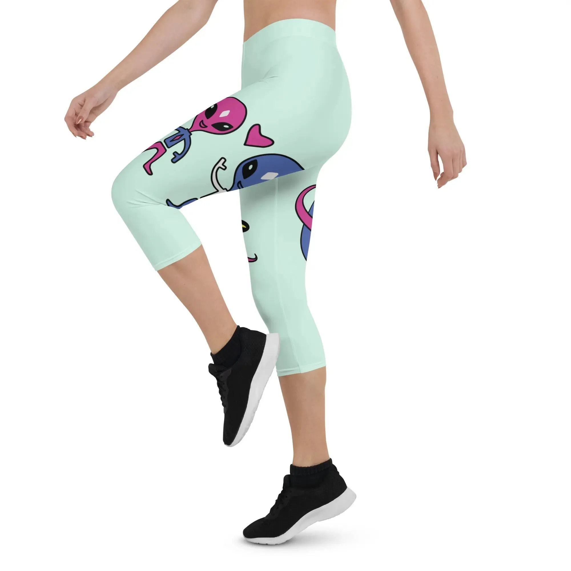 "Space Buds" Collection - Yoga Capri Leggings