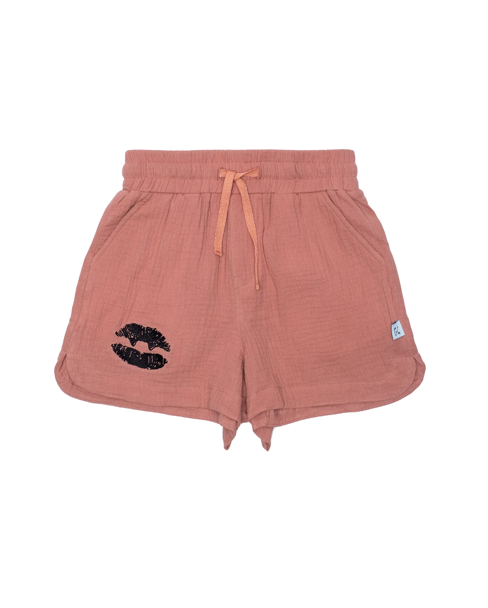 The Girls Club Vamp Lips Dusky Pink Shorts