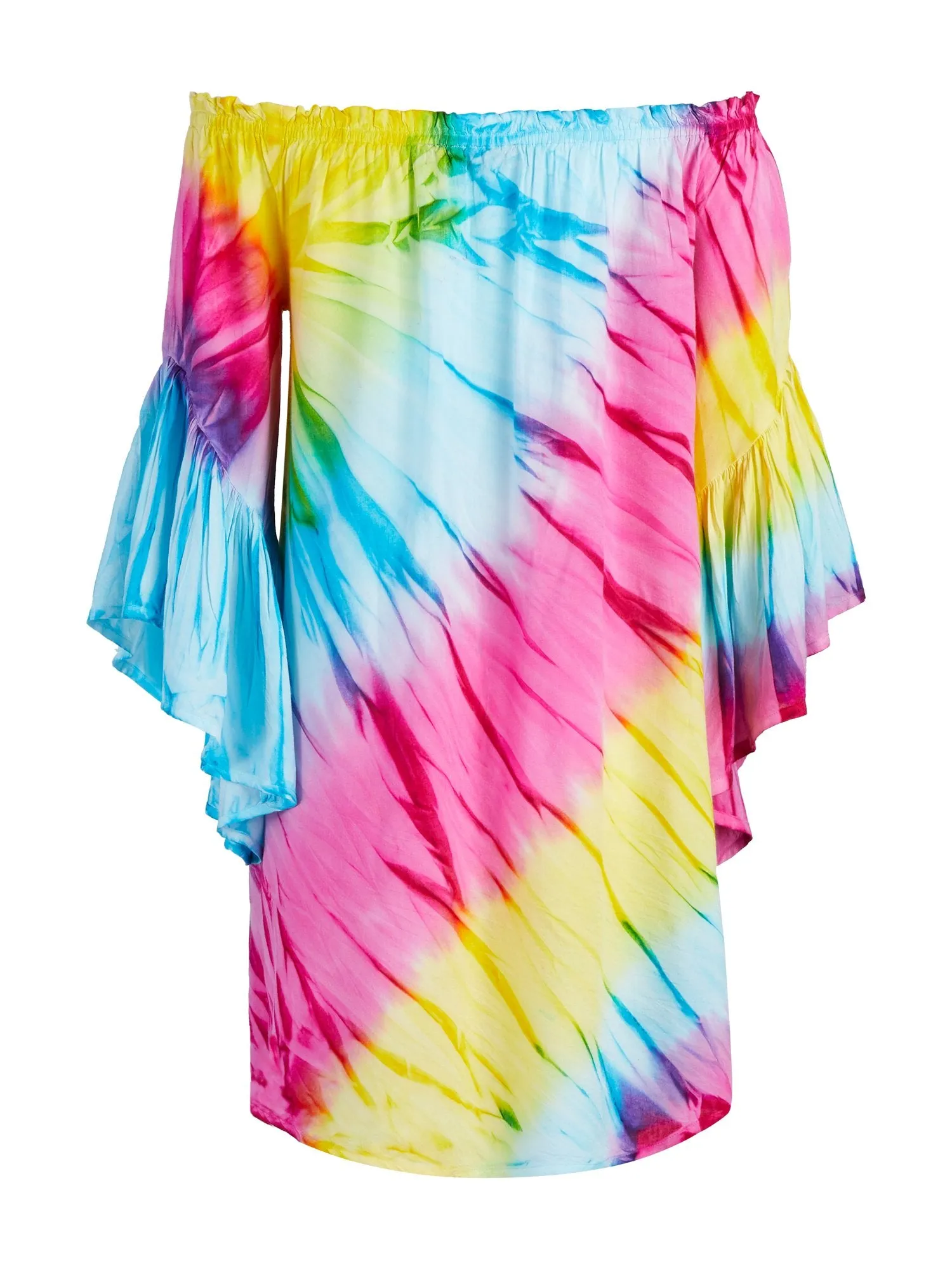 Tie-Dye Off-The-Shoulder Dress