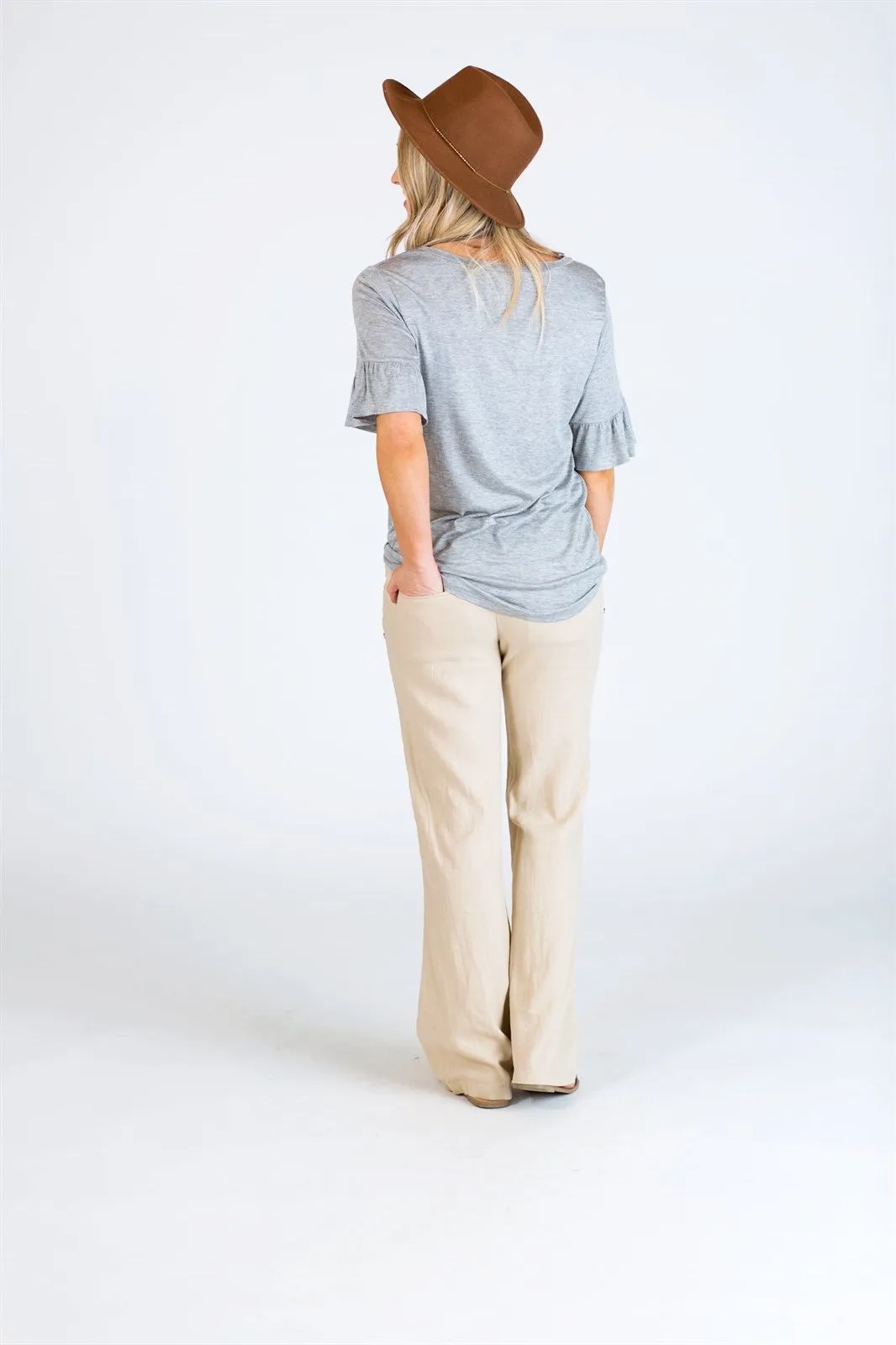 Tie Waist Linen Pants