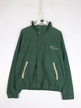 Vintage Butler University Jacket Mens Medium Green Windbreaker