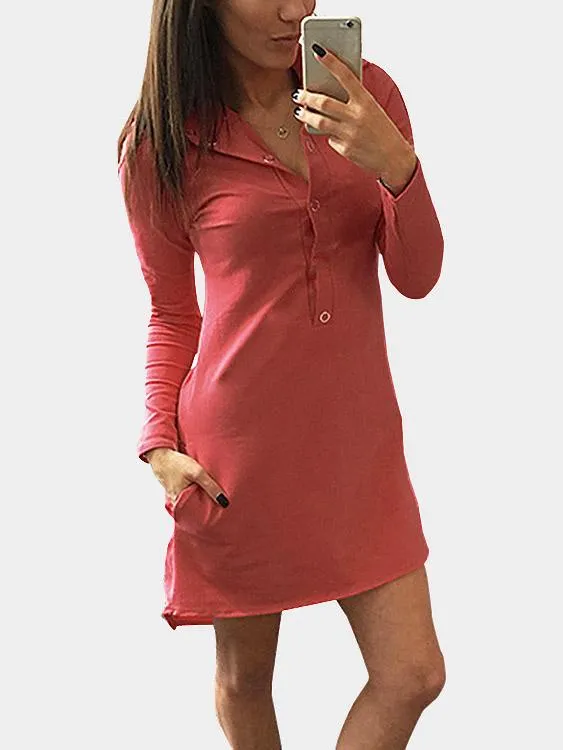 Wholesale Long Sleeve Shirt Dress