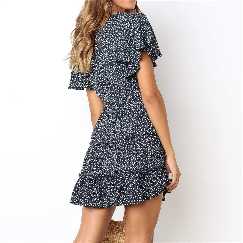 Women Dress Boho Floral Print