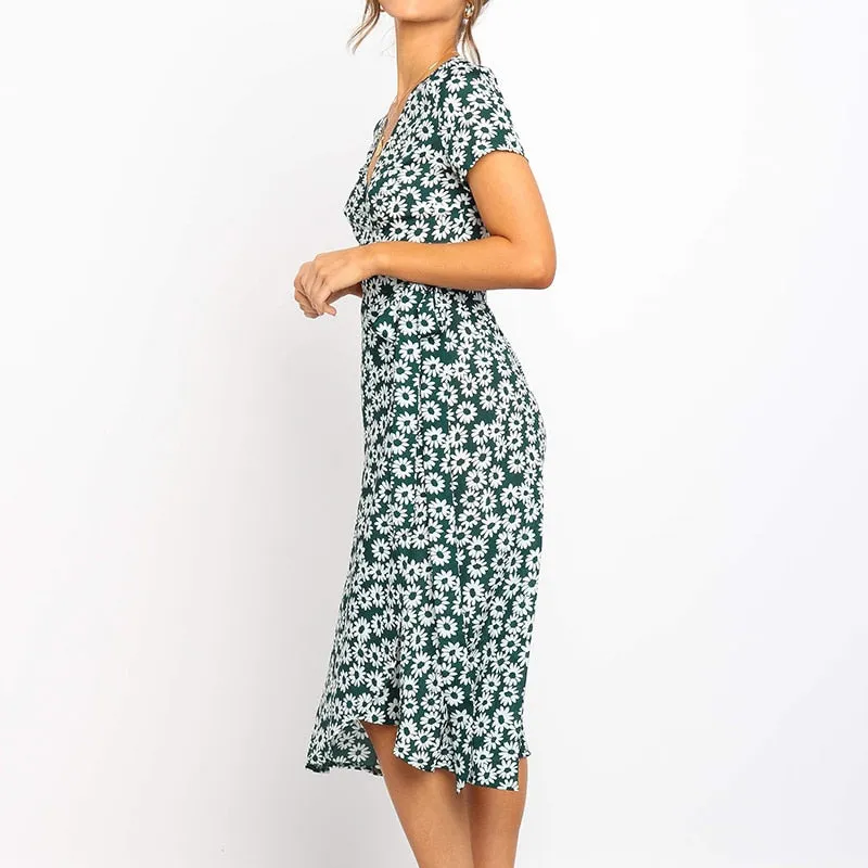 Women Long Dress Boho Floral