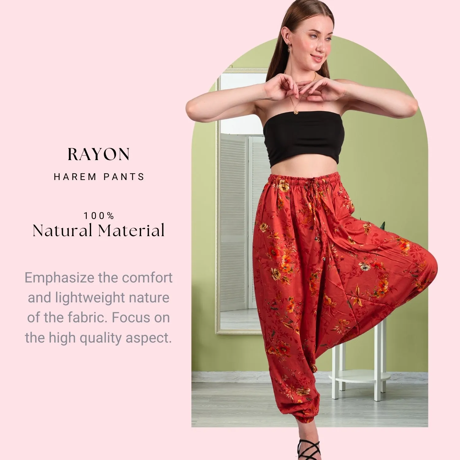 Women's Bohemian Harem Pants – Stylish Yoga & Lounge Pants