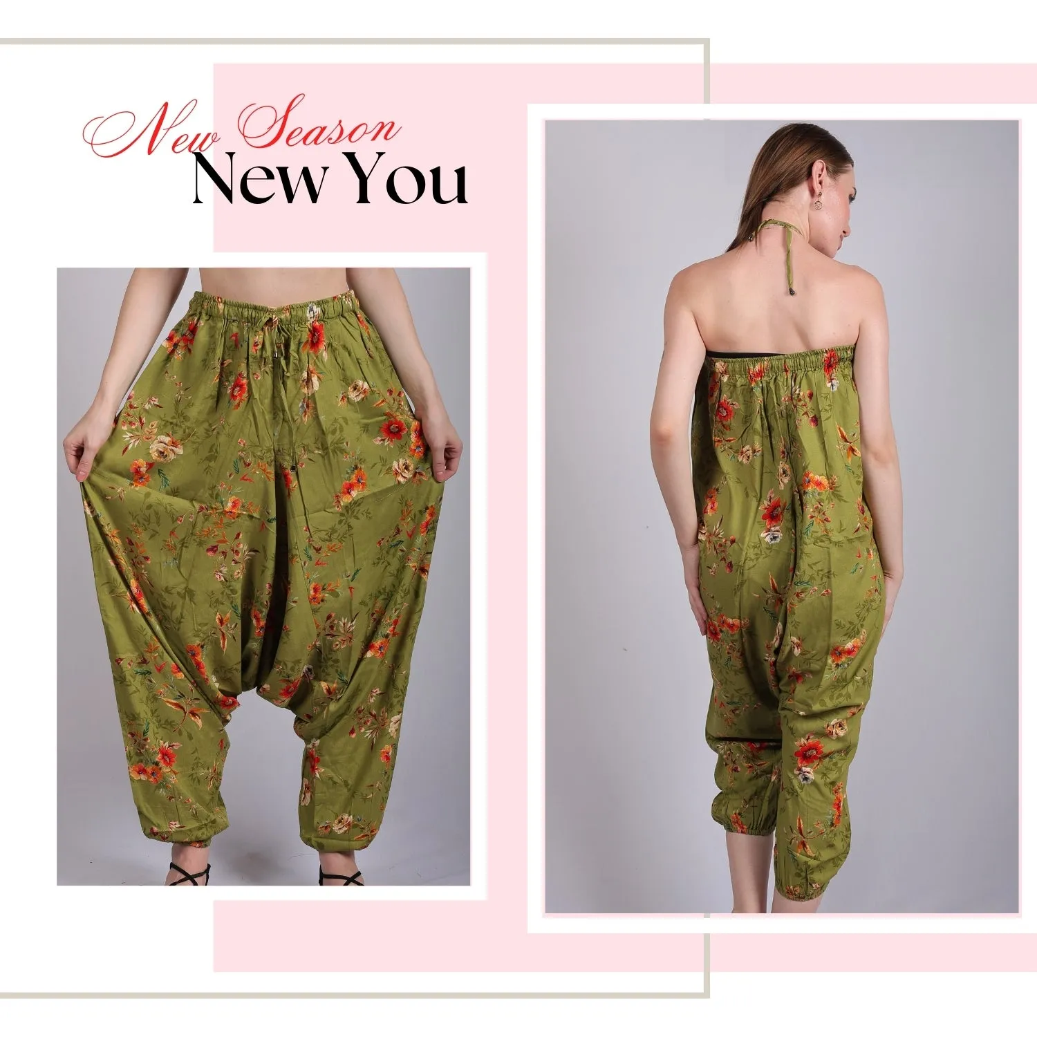 Women's Bohemian Harem Pants – Stylish Yoga & Lounge Pants