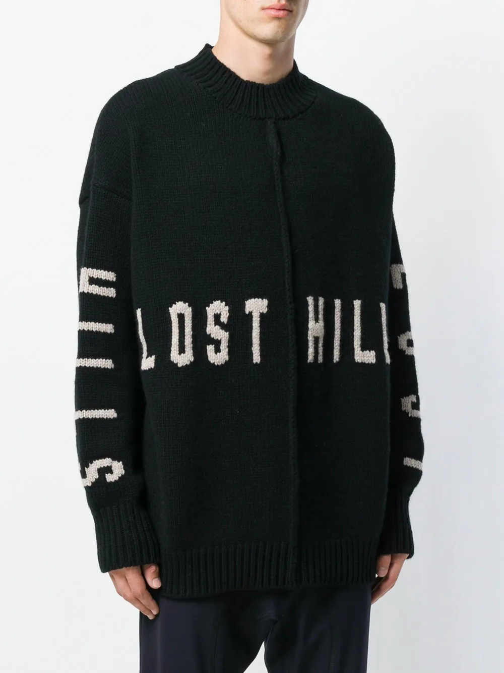 Wool Angora Intarsia Sweater Lost Hills